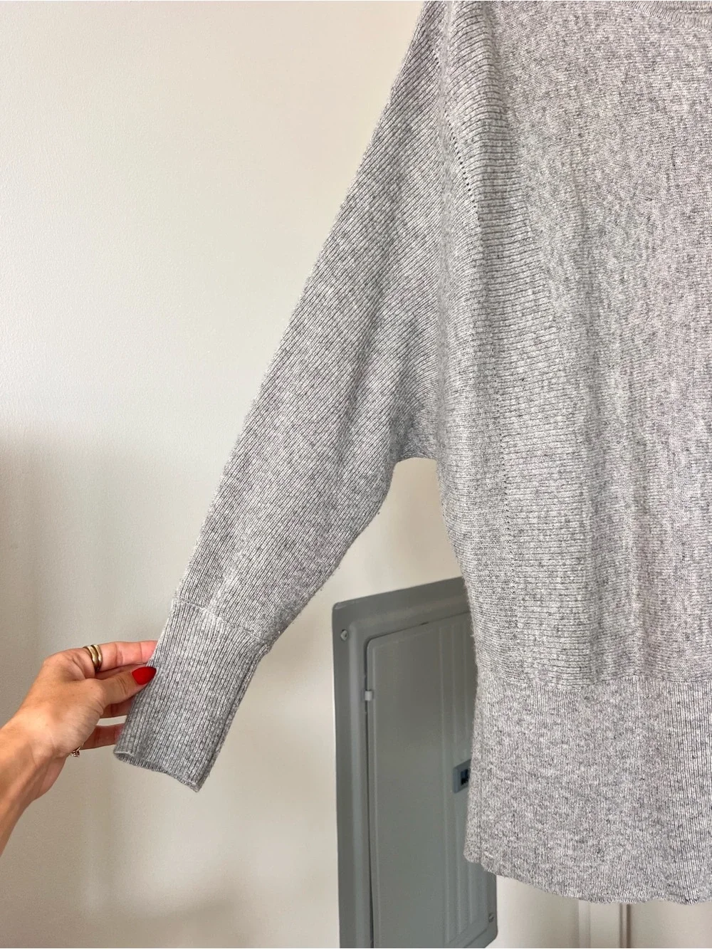 Free People Cashmere & Silk Oversized Knit Pullover Sweater Size Small/Medium